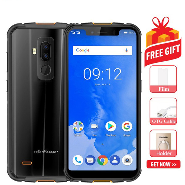 Ulefone Armor 5 Triple Proofing Phone Dual 4G 4GB+64GB Dual Back Cameras 5000mAh Battery Face ID&Fingerprint Identification 5.85 inch