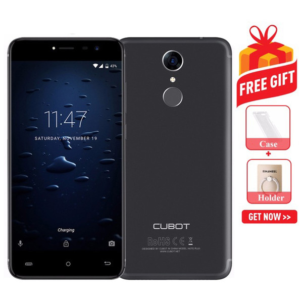 CUBOT Note Plus 3GB+32GB Fingerprint Identification 5.2 inch Android 7.0 MTK6737T Quad-Core up to 1.5GHz Network: 4G, Dual SIM