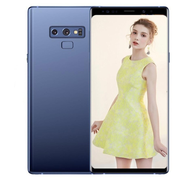 ERQIYU Goophone note9 Note 9 smartphones 6.4inch Android 7.0 dual sim shown 128G ROM 4G LTE cell phones