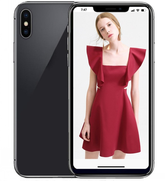 ERQIYU goophone X unlocked cell phones 5.8inch MTK6592 Octa Core shown 4G LTE 4G RAM 128GB ROM Unlocked 12.0MP Smartphones