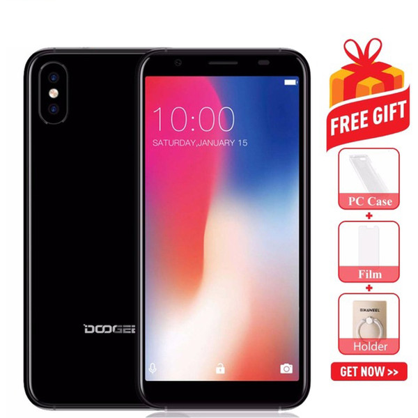 DOOGEE X55 1GB+16GB Dual Back Cameras Fingerprint Identification 5.5 inch Android 7.1 MTK6580 Quad Core up to 1.3GHz, Network: 3G OTA