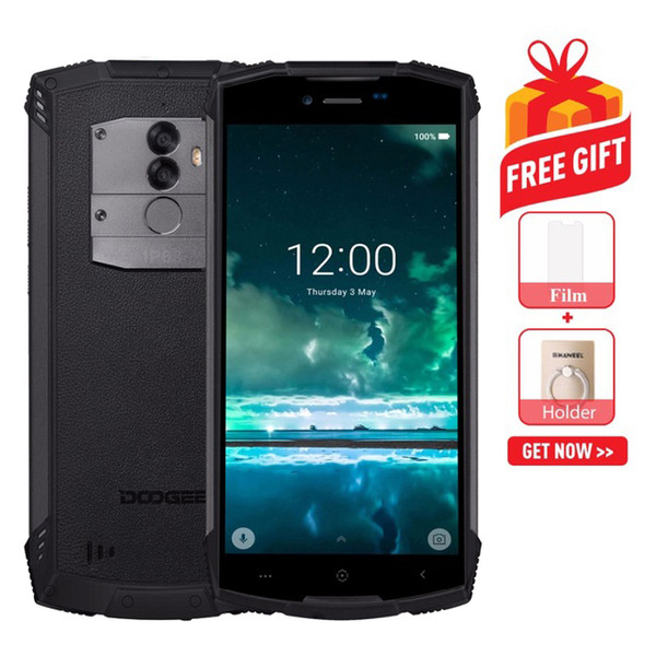 DOOGEE S55 Triple Proofing Phone 4GB+64GB 5500mAh Battery Dual Back Cameras Fingerprint Identification 5.5 inch Android 8.0 MTK6750T