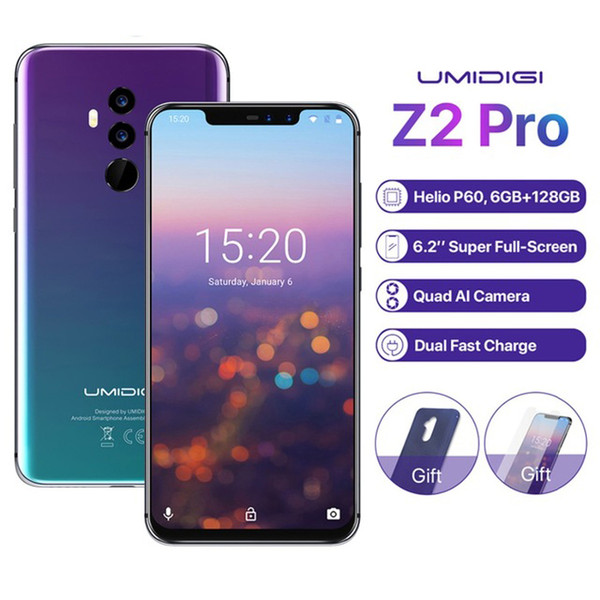 UMIDIGI Z2 Pro Dual 4G 6GB+128GB Face ID & Fingerprint 6.2 inch Sharp Android 8.1 Octa Core 4G,NFC,Wireless Charger Dual SIM