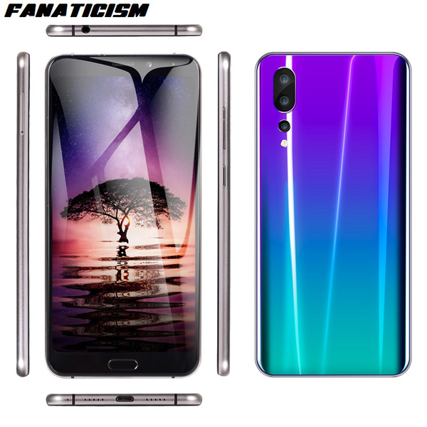 Fanaticism Smart Phone P20 6.1inch MTK6580 quad core 1GB RAM 8GB ROM Cellphone Android 8.1 Unlocked Mobile Phone