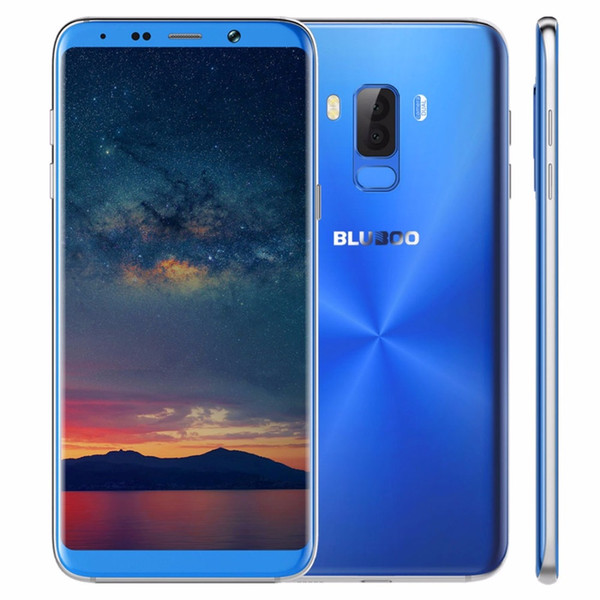 New BLUBOO S8 Plus 6.0'' 18:9 Smartphone MTK6750T Octa Core 4G RAM 64G ROM Android 7.0 Dual Rear Camera Fingerprint Mobile Phone