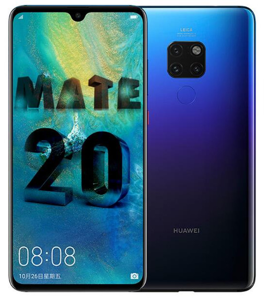 Original Huawei Mate 20 Global Firmware Unlocked Cell Phone Octa Core 64GB/128GB 24MP 3 Rear Leica Cameras 6.53inch Android 9.0