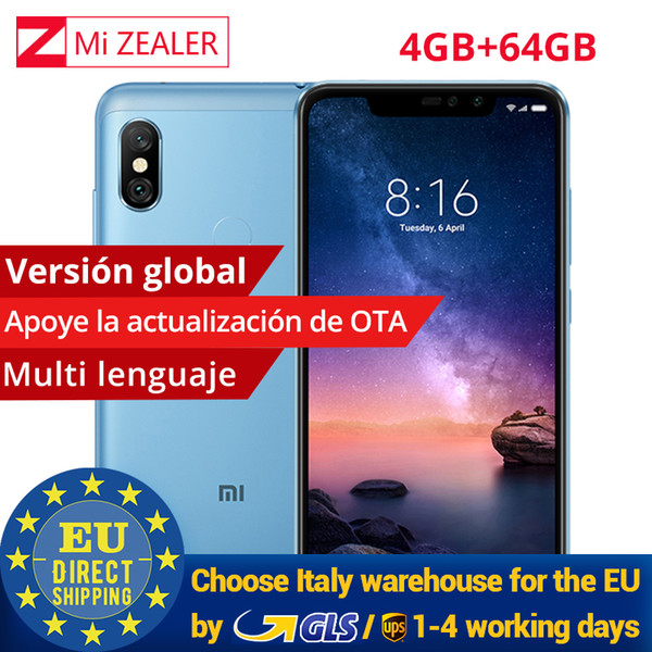 Global version Xiaomi Redmi Note 6 Pro 4GB 64GB Snapdragon 636 Octa Core 4000mAh 6.26