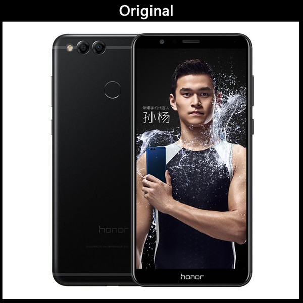 Original Global ROM Huawei Honor 7X 4GB 64/128GB 8MP+16MP Dual Rear Cameras 3340mAh 5.93 inch 2160*1080P Full View Screen Fingerprint