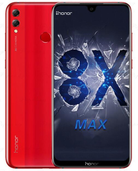 Original Huawei Honor 8X Max Unlocked Cell Phone Octa Core 64GB/128GB 7.12inch Dual Rear Camera 16MP Android 8.1 4G Lte