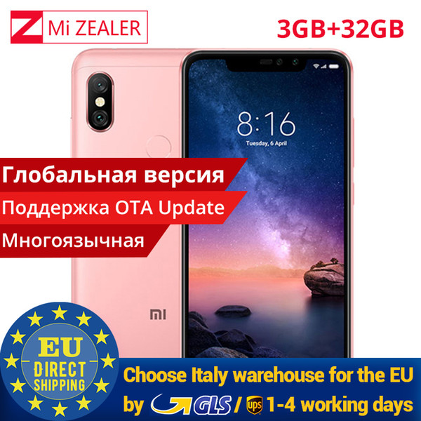 Global Version Xiaomi Redmi Note 6 Pro 3GB 32GB Snapdragon 636 Octa Core 6.26