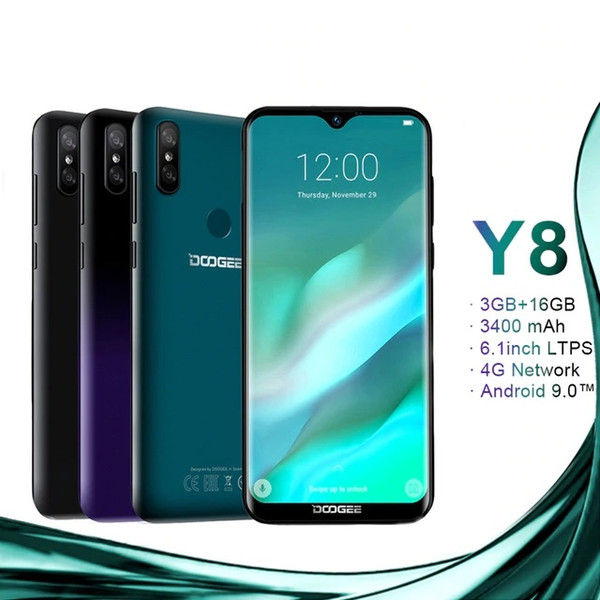 DOOGEE Y8 Android 9.0 Smartphone 6.1