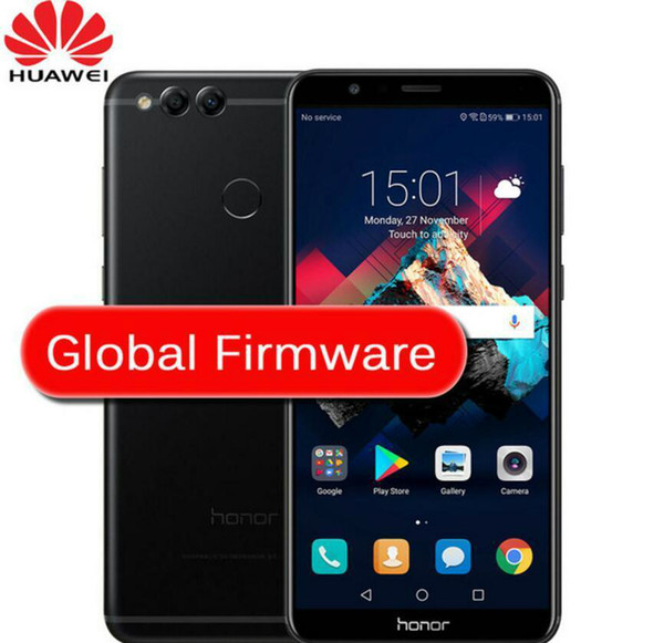 Global ROM Huawei Honor 7X 4GB 64/128GB 8MP+16MP Dual Rear Cameras 3340mAh 5.93 inch 2160*1080P Full View Screen Fingerprint