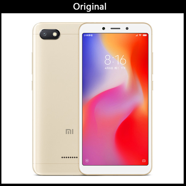 WholeSales Original Xiaomi Redmi 6A 6 A 2GB RAM 16GB ROM Smartphone 5.45'' 18:9 Full Screen 12nm Helio A22 Quad Core 13MP Camera 3