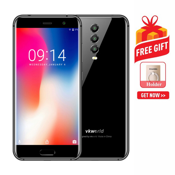 VKworld K1 4GB+64GB Triple Back Cameras Face ID & Fingerprint Identification 5.2 inch Android 8.1 MTK6750T Octa Core up to 1.5GHz 4G Dual SI