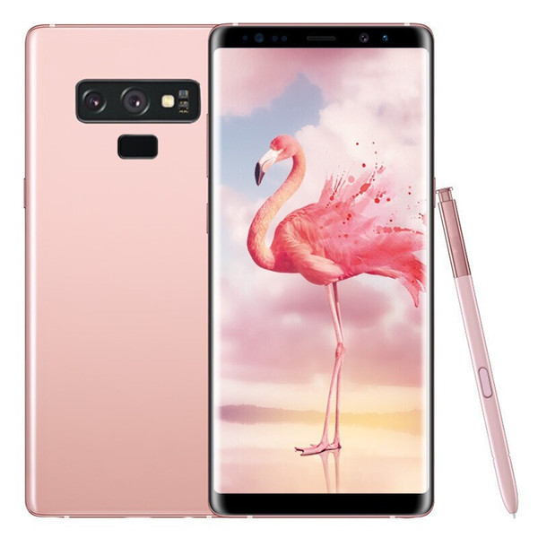 Goophone note9 Note 9 smartphones 6.2inch Android 7.0 dual sim shown 128G ROM 4G LTE cell phones