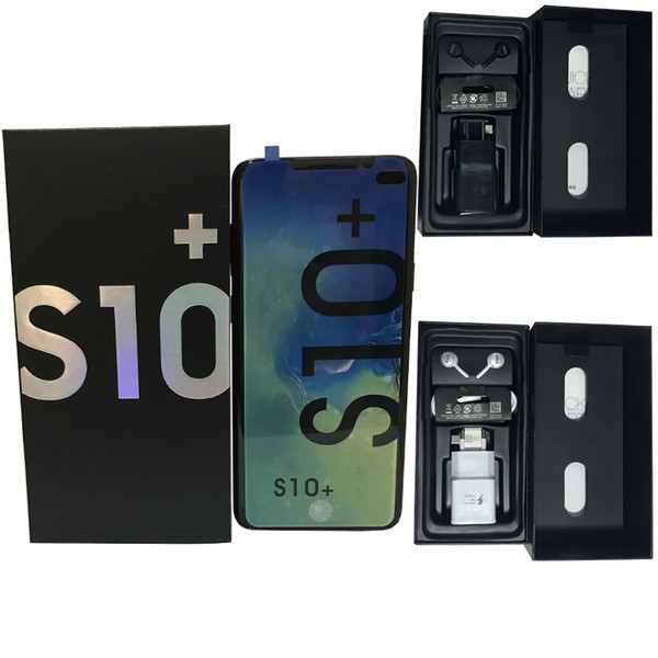 New Goophone S10+ Goophone S10 Plus with HD display Face ID WCDMA 3G Quad Core Ram 1GB ROM 8GB Android 7.0 Camera 8.0MP Phone SHow 8+512GB