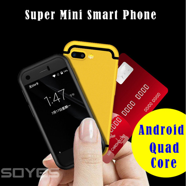 Mini Android Smart Phone Original SOYES 7S 6S MTK6580 Dual Core 1GB+8GB 5.0MP Dual SIM High Definition Screen Cell Mobile Phone