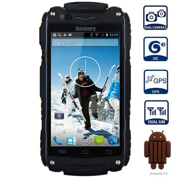 Discovery V8 4.0'' Android 4.4 3G Smartphone IPS MTK6572 Dual Core WiFi GPS Waterproof Shockproof 4GB ROM 5MP Mobile Cell Phone