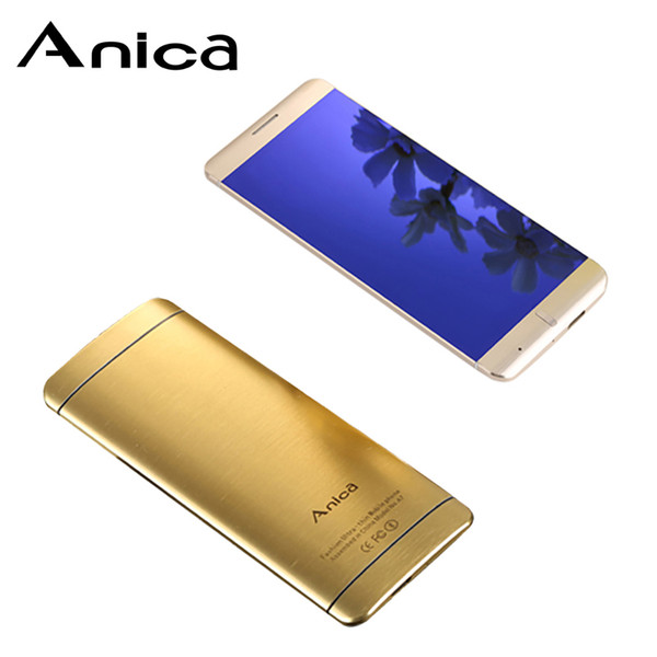 Anica A7 Super Mini Phone Ultrathin Card Luxury Bluetooth Dail 1.63 Dustproof Shockproof cellphone edge telefono movil unlock low Cost Spain