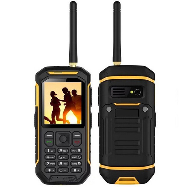 JEASUNG X6 UHF Walkie Talkie IP68 Rugged Mobile Phone Proof Water Function 2500mah 2.4 Inch Dual SIM GSM card with torch IP67