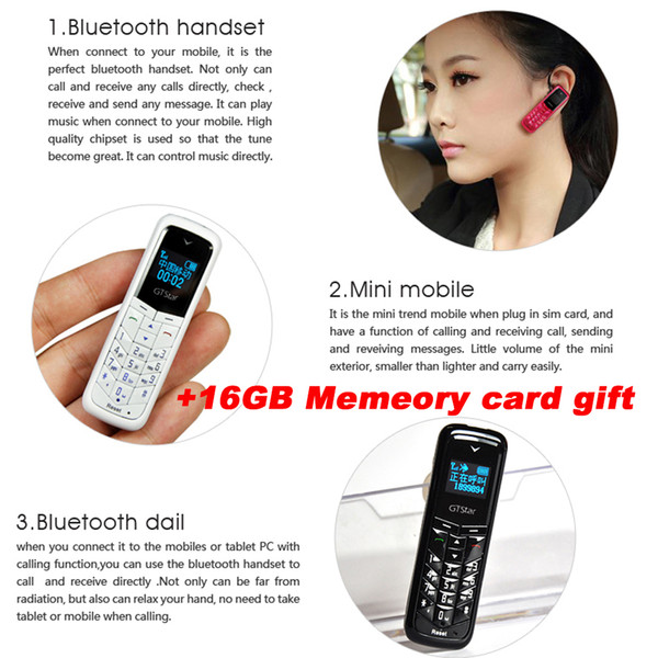 Brand Mini phone dual sim 16gb credit card pocket 0.66