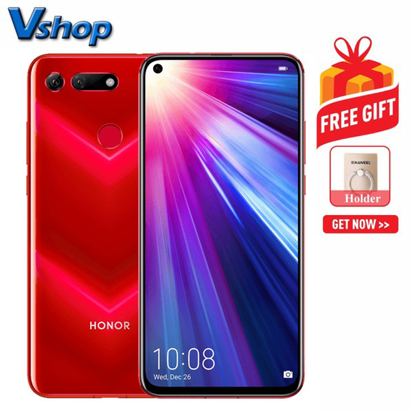 Huawei Honor V20 8GB+128GB China Version Dual AI Back Cameras Fingerprint Identification 6.4 inch Punch-hole Full Screen Support Google Play