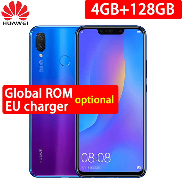 Huawei nova 3i nova3i Mobile Phone 4G/6G Ram 64G/128G ROM 6.3 inch Kirin710 Octa Core Android 8.1 Glass Phone Body Smartphone