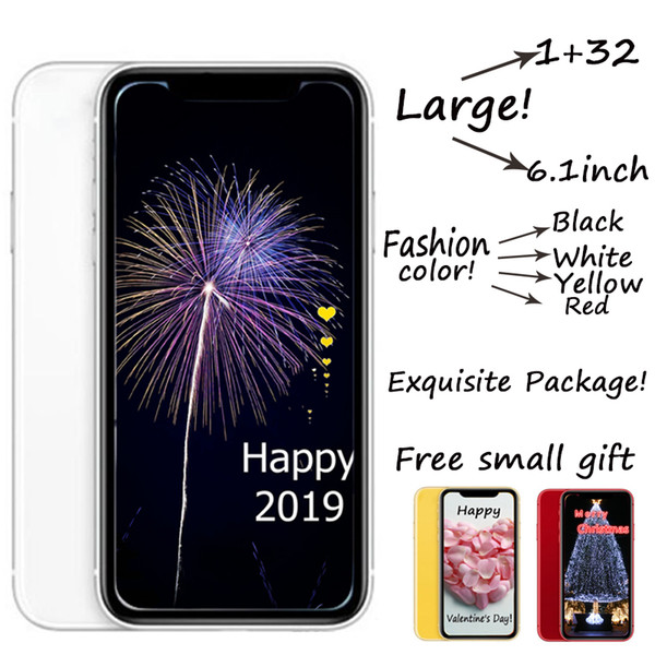 4 Colors Goophone XR 6.1 inch Quad Core MTK6580 1GB+4GB/16GB/32GB Face ID GPS Dual Nano Sim Card Smartphone
