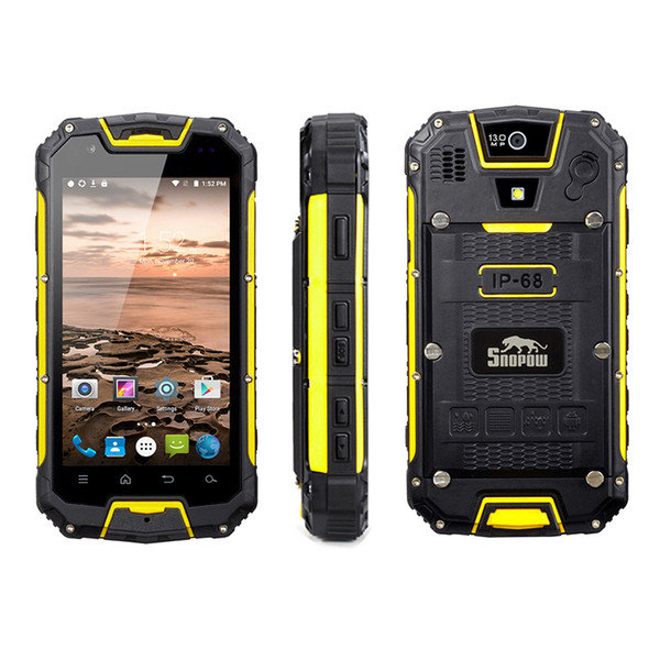 Original Snopow M5P MTK6735 Full Bands Cheaop Android 5.1 UHF Walkie Talkie Two Way Radio IP68 Rugged Waterproof Shockproof 4G Cell Phone