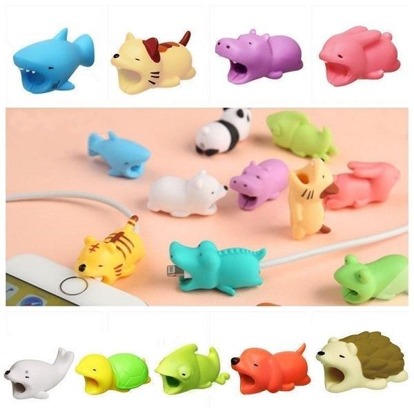 Cable Bite Charger Cable Protector Savor Cover for iPhone Lightings Cute Animal Design Charging Cord Protective no retail package