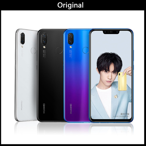 Huawei nova 3i nova3i Mobile Phone 4G/6G Ram 64G/128G ROM 6.3 inch Kirin710 Octa Core Android 8.1 Glass Phone Body Smartphone