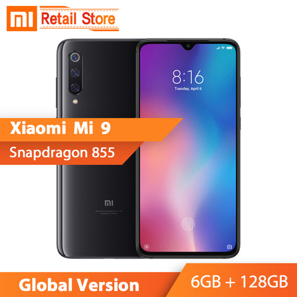 Global Version Xiaomi Mi 9 Mi9 6GB 128GB 6.39'' AMOLED Screen Snapdragon 855 Octa Core Mobile Phone 48MP Triple Camera