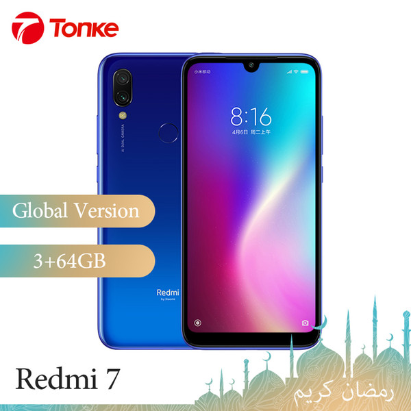 Global Version Xiaomi Cellphone Redmi 7 3GB RAM 64GB ROM Snapdragon 632 Octa Core 626