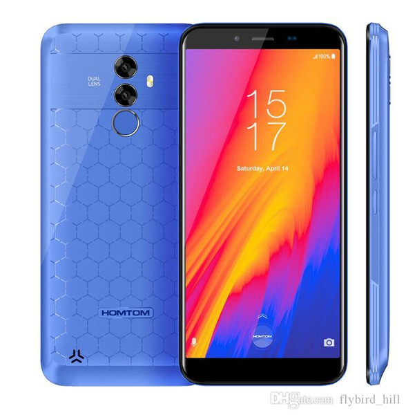 HOMTOM S99 Face ID 6200mAh 4GB 64GB Smartphone 5.5-Inch Bezel-less 21+2MP Dual Rear Cameras Android 8.0 Fingerprint Mobile Phone