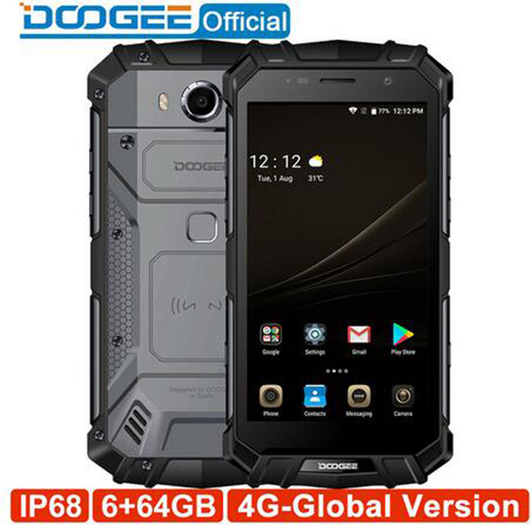 DOOGEE S60 21MP Dual SIM 6GB 64GB 4GIP68 Waterpoof Dustproof Mobile phone 5580mAh 6GB 64GB 5.2