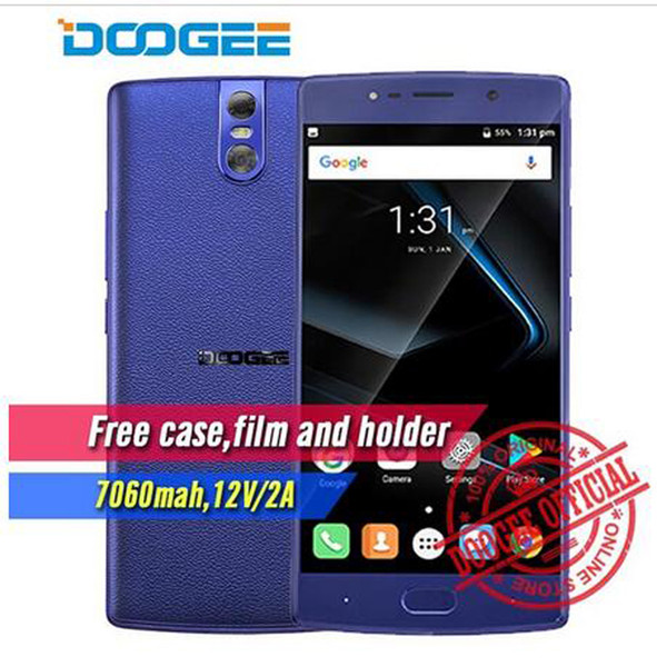 DOOGEE BL7000 Smartphone Android 7.0 7060mAh 12V 2A 5.5'' FHD MTK6750T Octa Core 4GB+64GB Fingerprint Dual TRI 13.0MP camera phone