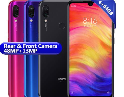 Xiaomi Redmi Note 7 4GB 64GB Telephone Snapdragon 660 Octa Core 4000mAh FullScreen 6.3