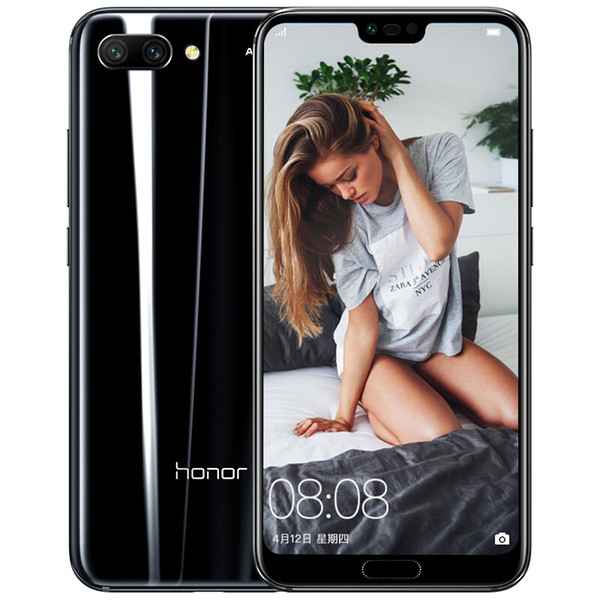 2018 New arrival Huawei Honor 10 honor10 cellphone 4GB/6GB RAM 64GB/28GB ROM Kirin 970 AI Processor changer color glass cover