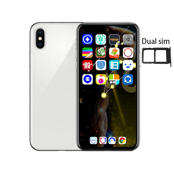 Goophone Xplus XS max 6.5inch 1G/16G Quad Core MTK6580 Phone can show fake 4G/128G dual SIM Smartphone