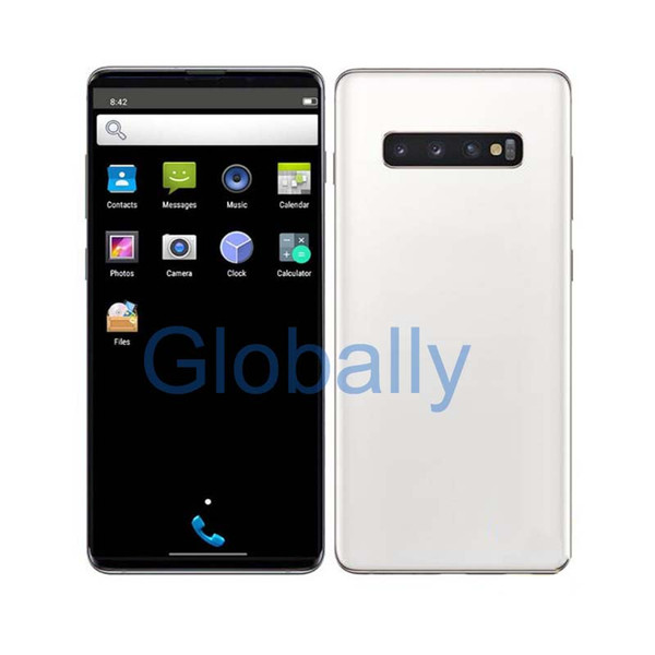 Goophone S10 plus HD Screen 6.5 Inch CellPhone 1GB RAM 8GB ROM Quard Core Fingerprint Iris Unlocked 2G 3G Mobile Phon