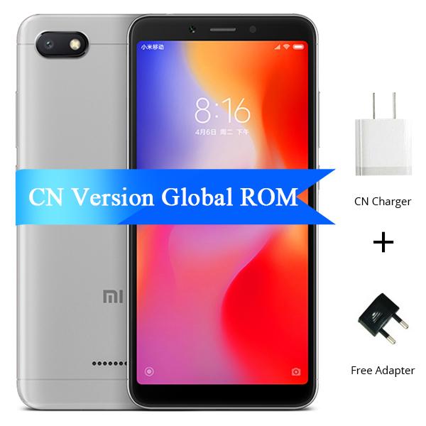 Global ROM Xiaomi Redmi 6A 2GB 16GB 6 A Helio A22 CPU Mobile Phone 13.0MP Rear Camera 3000mAh 5.45