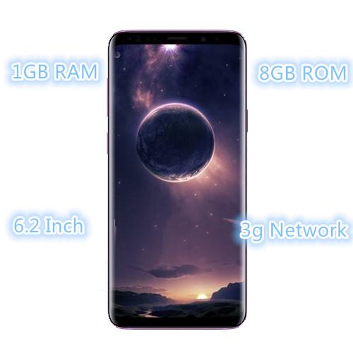 Android phone 9s Goophone s 9 smartphone 1GB RAM 8GB ROM Quad Core Android Mobile Phone Fingerprint Face & Iris ID VS Goophone i6