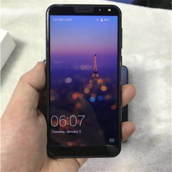 5.5 inch P20 pro Smart Phone Quad Core 1G+4G Android 8.0 3G Unlocked Dual SIM CAM 8MP 3G smartphone Fake Show 4+128G 4G LET DHL Free