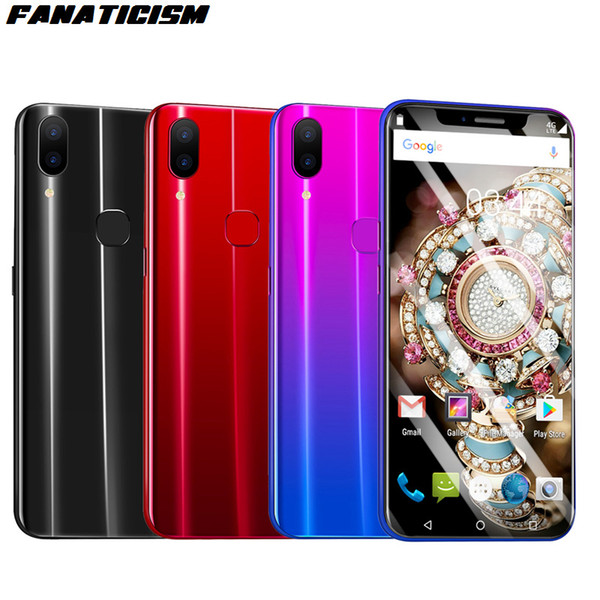 Fanaticism 3G Smart Phone X21 6.2inch MTK6580 quad core 1GB RAM 16GB ROM Cellphone Android 8.1 Unlocked Face Recognition Mobile Phone