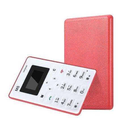 Mini Card Phone with Alternate Emergency Wallet Phone 4.5mm Slim Low Radiation Phone DHL Free shipping