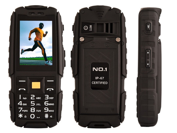 Original NO.1 a9 IP67 Waterproof shockproof Dual SIM Card mobile cell phone 4800mAh battery FM flashlight Can support the TF card