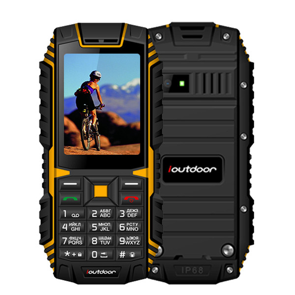 ioutdoor T1 2G IP68 Phone Waterproof 2.4 Inch Telefon Celular 128M+32M GSM 2MP Back Camera FM 2100mAh Rugged Mobile Phone