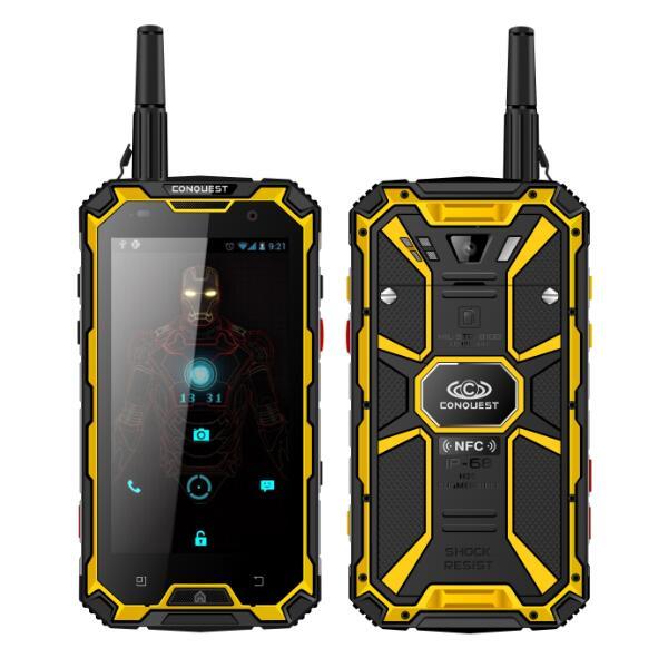 Original CONQUEST S8+ S8 ram 6G+128G rom IP68 Waterproof Phone PTT Smartphone GLONASS 6000mAh Battery GPS NFC 4G LTE IP68 Shockproof phone