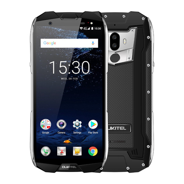 IP68 Waterproof OUKITEL WP5000 Fingerprint 4G LTE Octa Core Helio P25 6GB 64GB 5200mAh Battery 9V/2A Quick Charge GPS 16MP Camera Smartphone