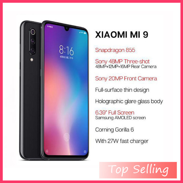 Global Version Xiaomi Mi 9 Xiaomi Mi9 6GB 128GB Snapdragon 855 48MP Triple Camera AMOLED Mobile Phone Fingerprint Wireless Charging NFC